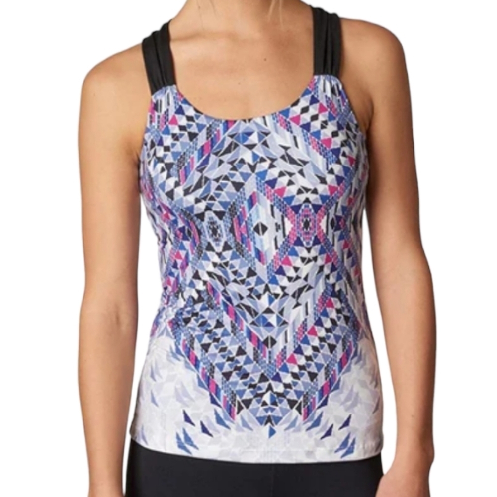 **NWT** PRANA PHOEBE INDIGO PRINT FIREFLY  TOP LONG‎ TANK
